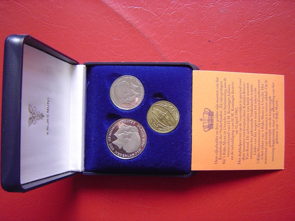 Nederland  muntset 1980  Gulden rijksdaalder, Postzegels en Munten, Munten | Nederland, Ophalen of Verzenden, Koningin Juliana