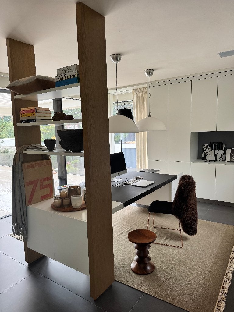Design maatwerk bureau en kast/divider combinatie, Huis en Inrichting, Bureaus, Ophalen, Hout, 100 cm, Zo goed als nieuw