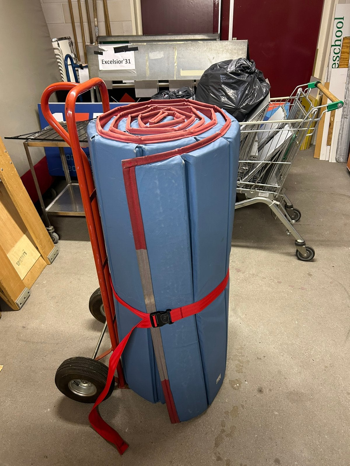 Mooi lange ( gym)turnmat, Ophalen, Gebruikt