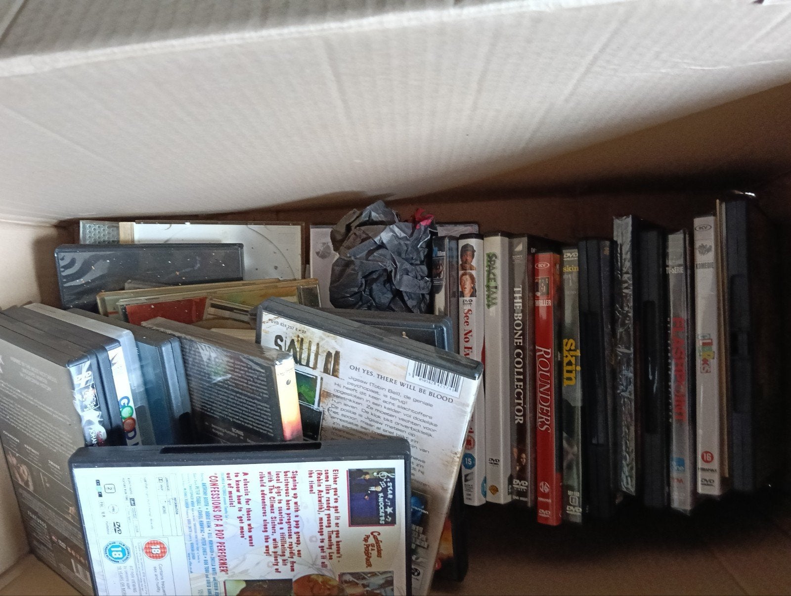 verhuisdoos vol dvd's van alles wat, Cd's en Dvd's, Alle leeftijden, Verzenden, Zo goed als nieuw