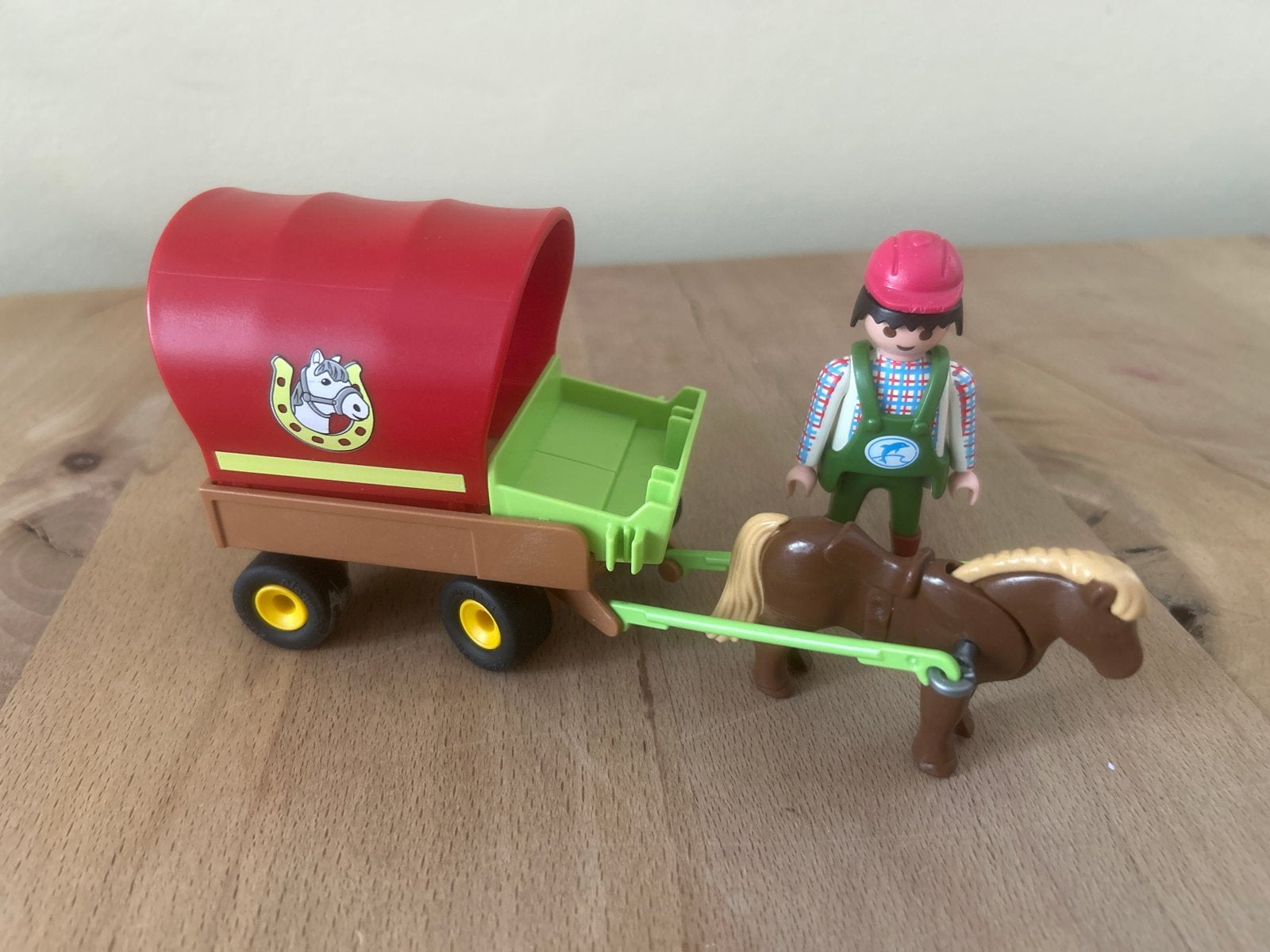 Playmobil huifkar met paard en boer, Ophalen of Verzenden, Gebruikt, Jongen of Meisje