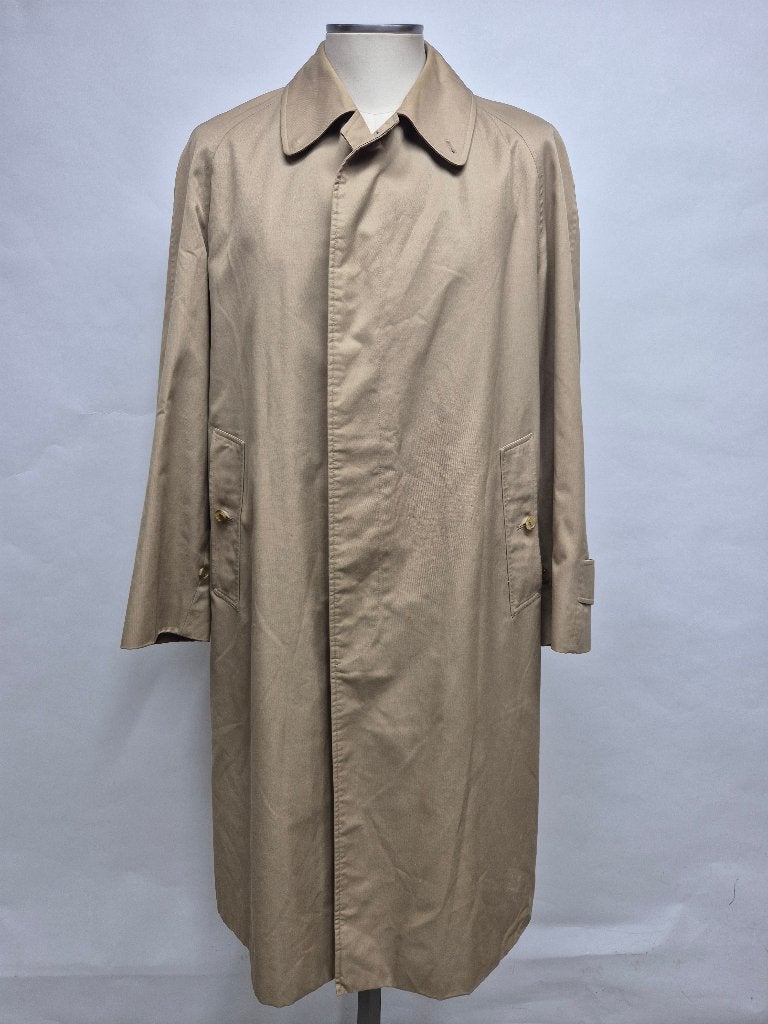 Burbbery vintage Trenchcoat maat 50 reg. M/L, Kleding | Heren, Jassen | Zomer, Zo goed als nieuw, Maat 48/50 (M), Beige, Ophalen