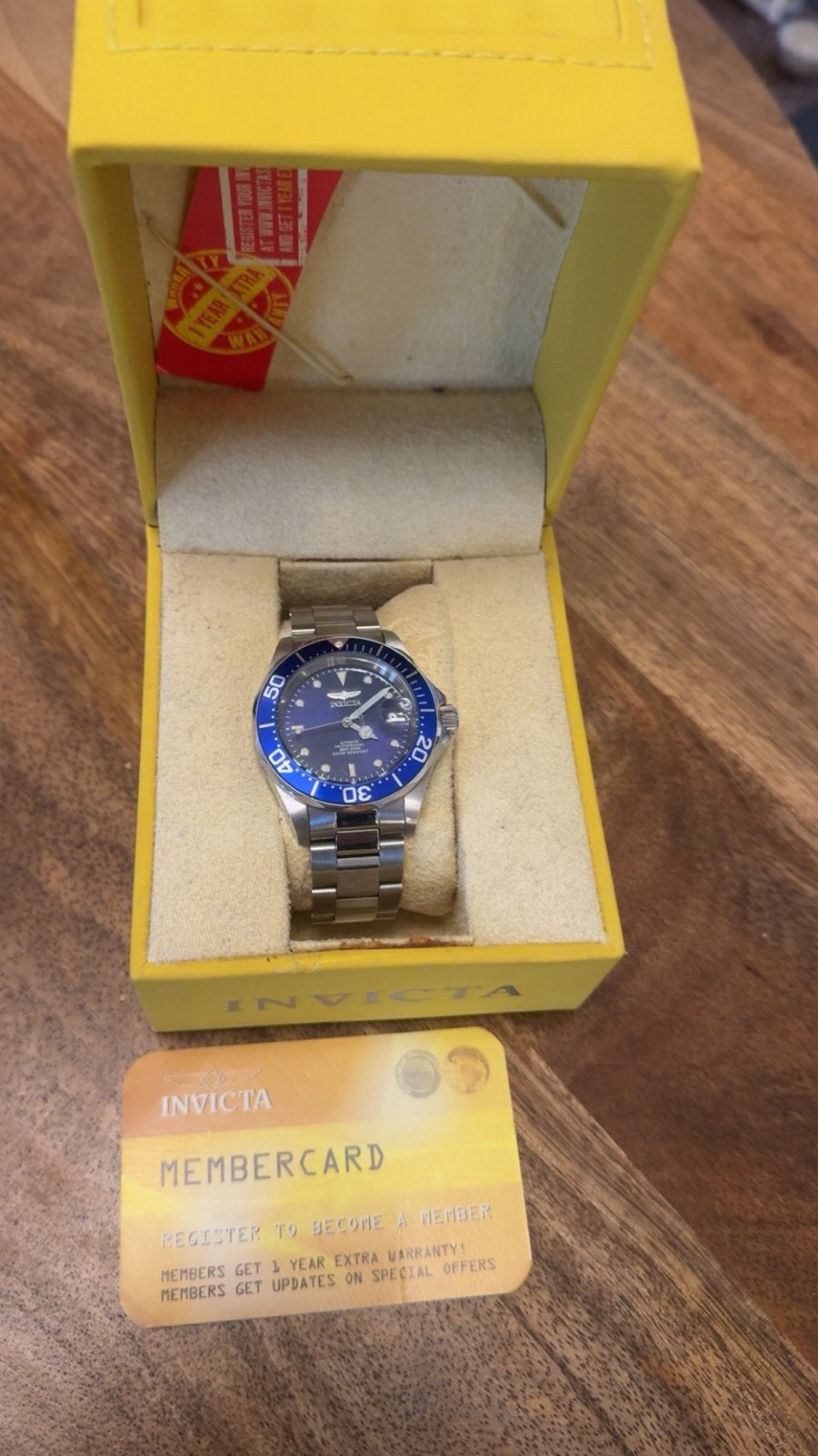 invicta automatic, Ophalen of Verzenden, Zo goed als nieuw, Staal, Overige merken