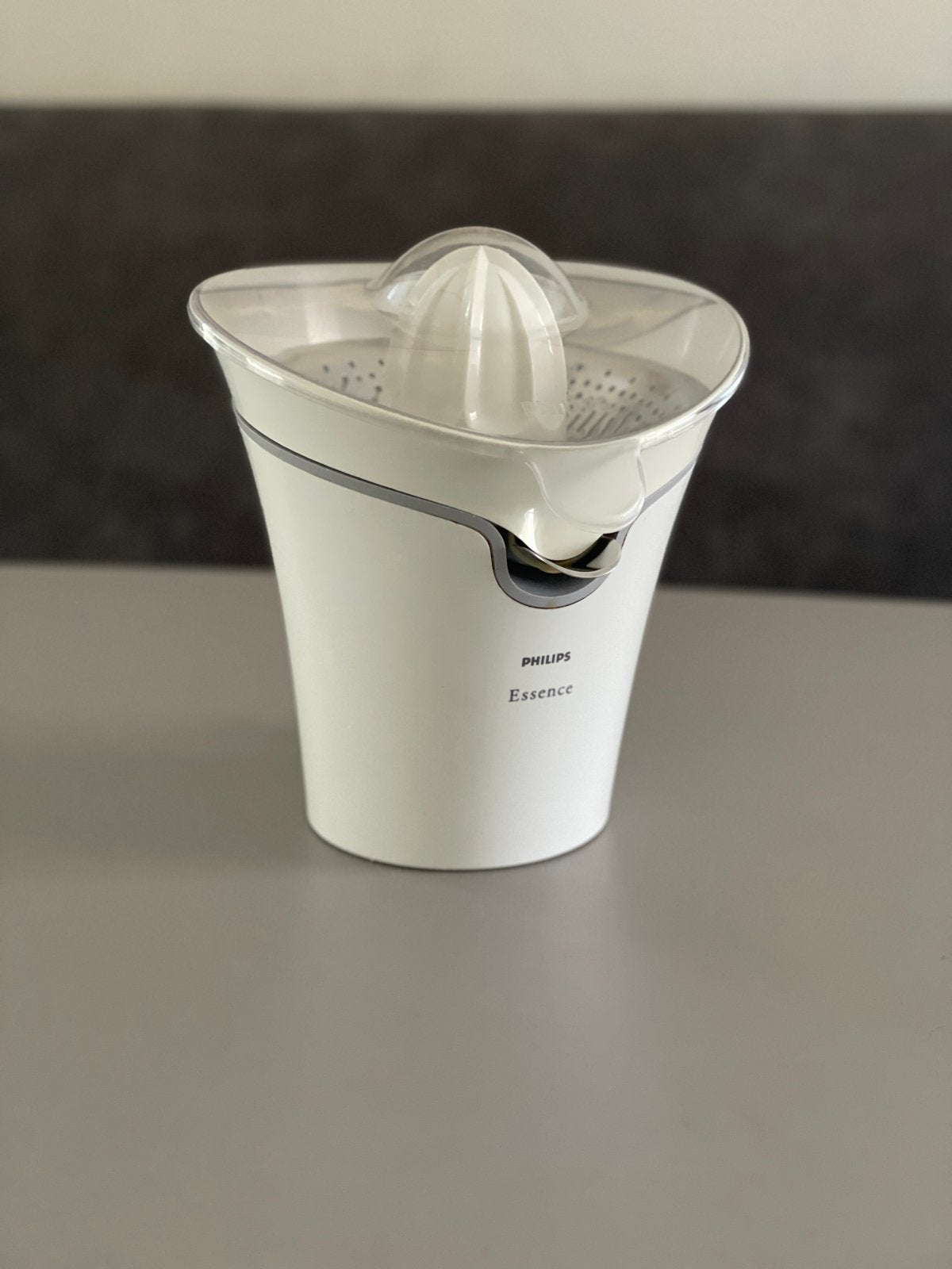 Philips Essence citruspers met drupstop en snoeroproller, Ophalen, Gebruikt