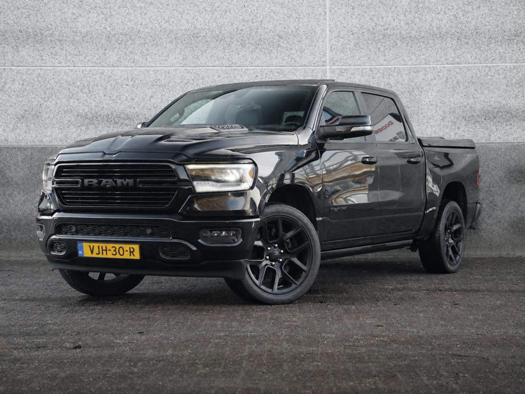 Dodge RAM 2021 Zwart *MARGE*, Auto's, Bestelauto's, Particulier, 360° camera, 4x4, ABS, Achteruitrijcamera, Adaptieve lichten