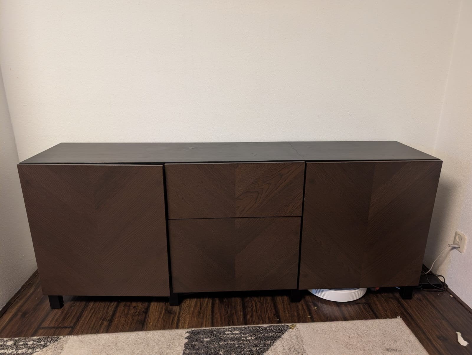 IKEA BESTÅ opbergcombinatie met lades - Donkerbruin, Ophalen, Modern, Scandinavisch, 150 tot 200 cm, Met lade(s)