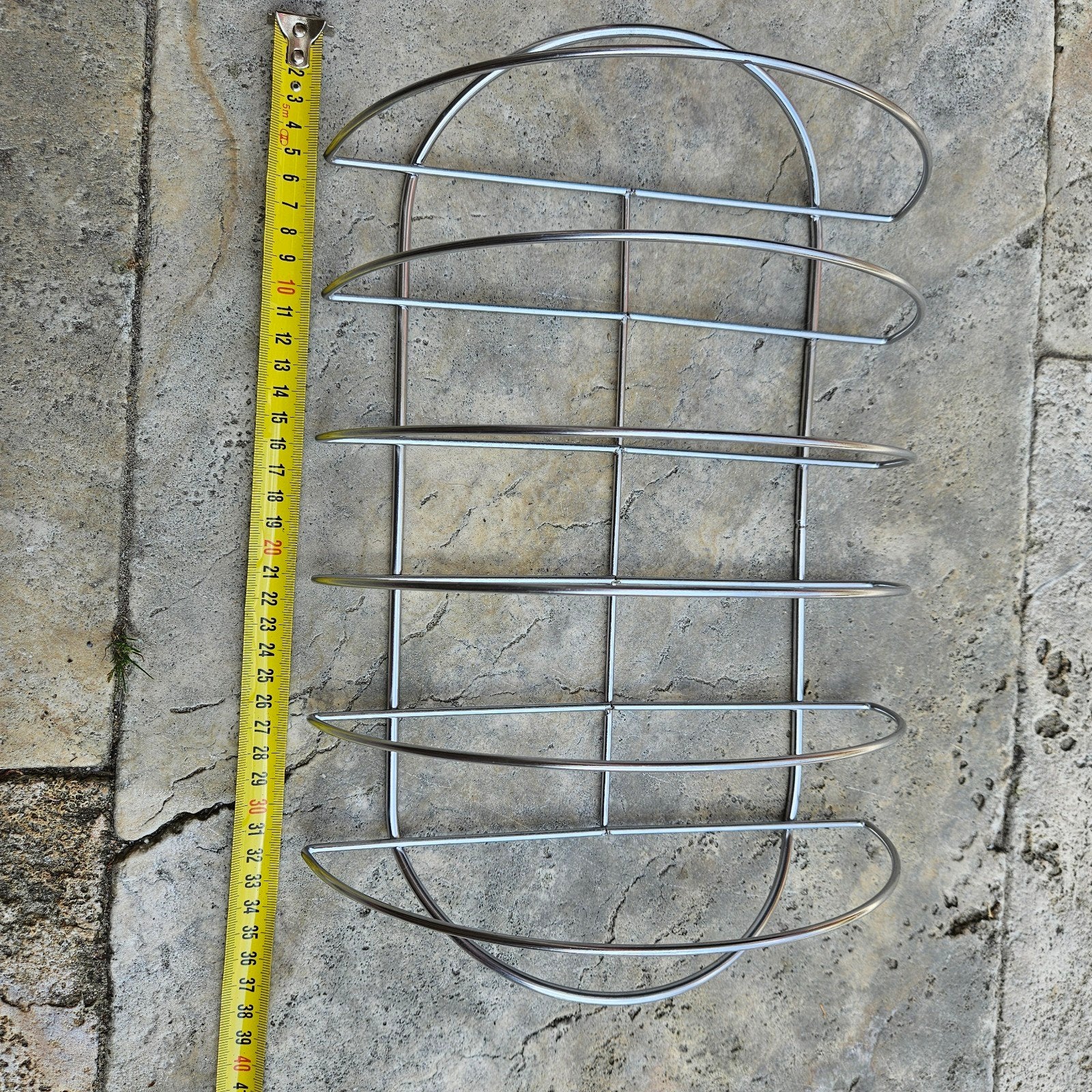 Nieuw RVS spareribs rek voor BBQ - 37 cm lang, Ophalen of Verzenden, Nieuw