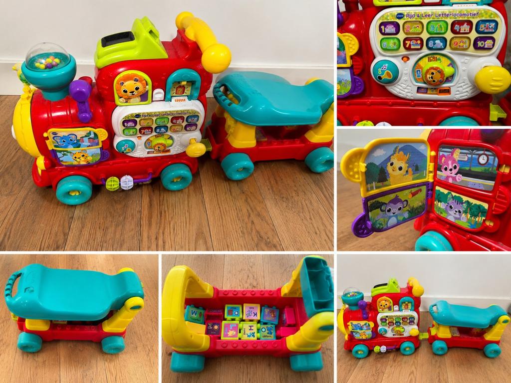 Vtech Rij & Leer Letterlocomotief - Interactief Speelgoed, Ophalen, Gebruikt, Overige typen, Met wieltjes