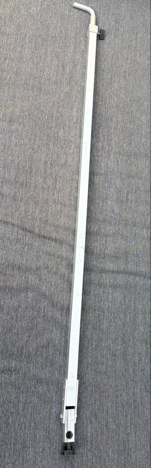 Verstelbare aluminium feedersteun  voor aan je visplateau, Ophalen of Verzenden, Gebruikt, Overige typen