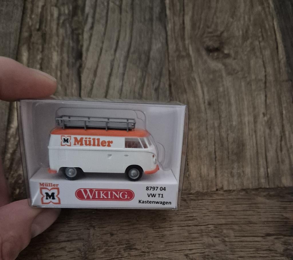 WIKING 879704 volkswagen VW T1 MÜLLER met dakrek, Ophalen of Verzenden, Nieuw, Auto, Wiking