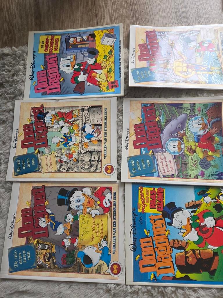 Donald Duck Dagobert Duck stripboeken - 6 stuks, Meerdere stripboeken, Ophalen of Verzenden, Gelezen