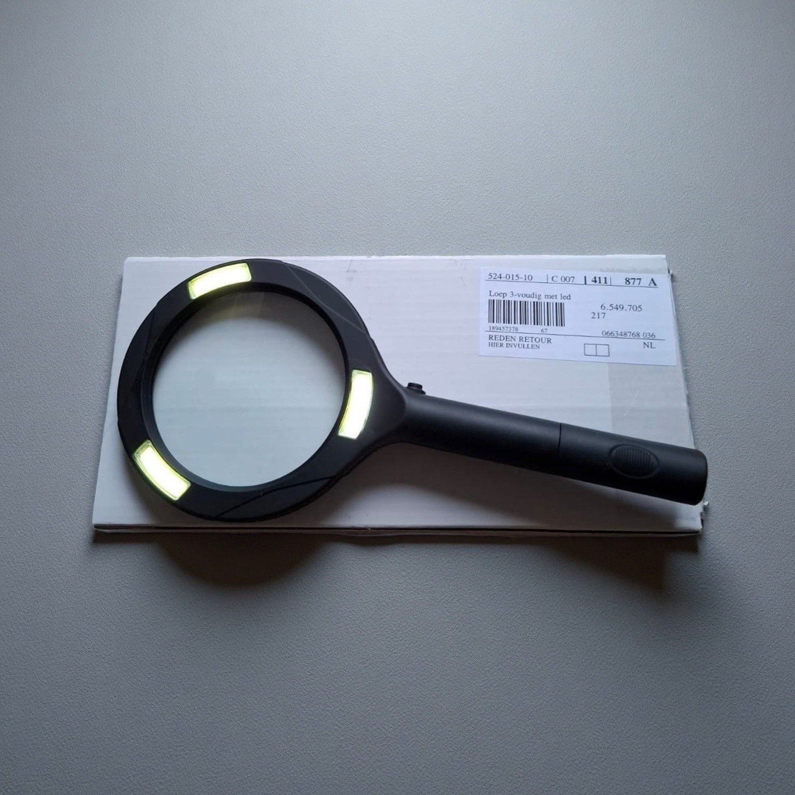 Loep/Vergrootglas Met Led Lampjes, Hobby en Vrije tijd, Vergrootglazen, Loepen en Loeplampen, Ophalen of Verzenden, Nieuw, Vergrootglas of Loep