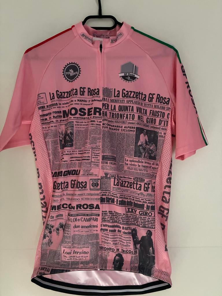 Nieuw heren wielershirt NL Tour Rides GF Rosa (Giro) maat L, Heren, Nieuw, Ophalen of Verzenden, L
