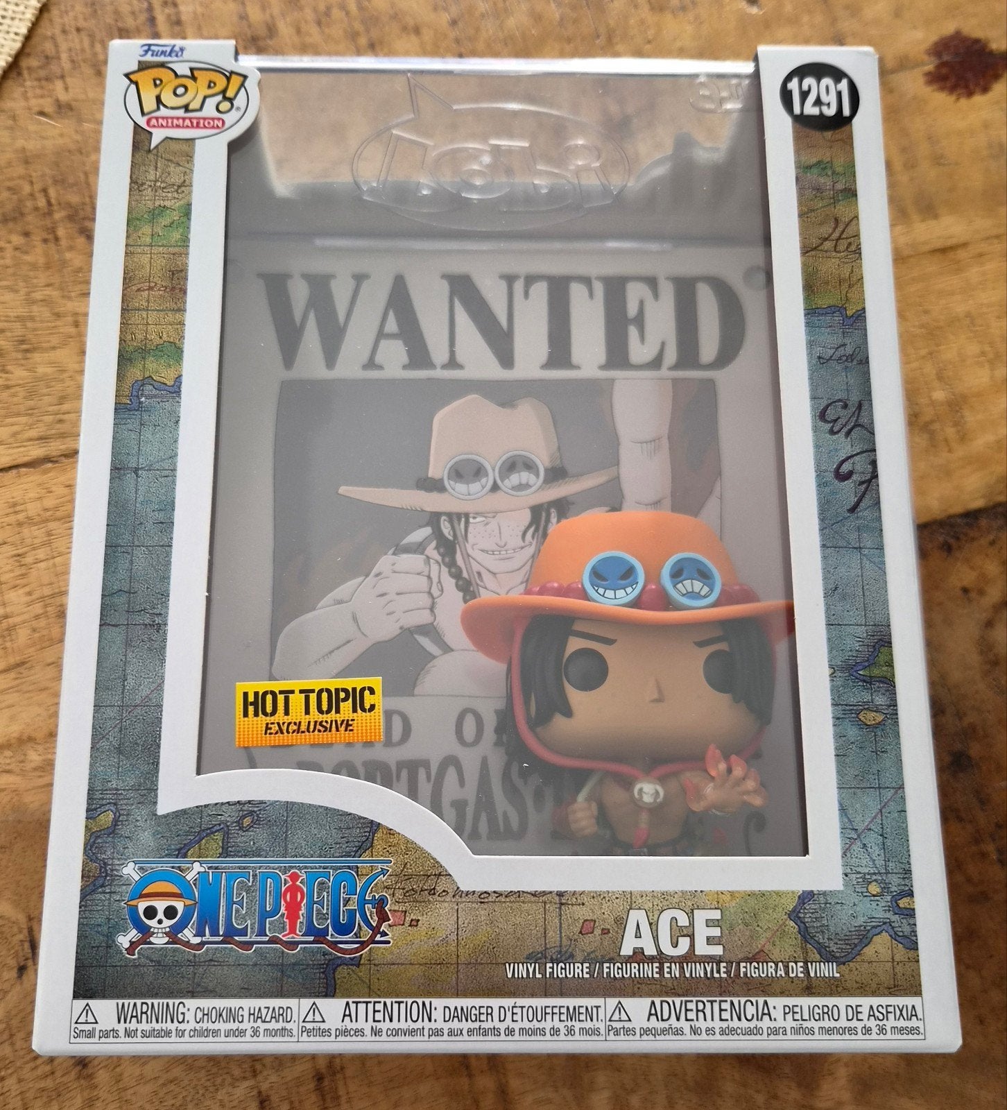 Funko Pop! Animation One Piece Ace #1291 Hot Topic Exclusive, Ophalen of Verzenden, Nieuw