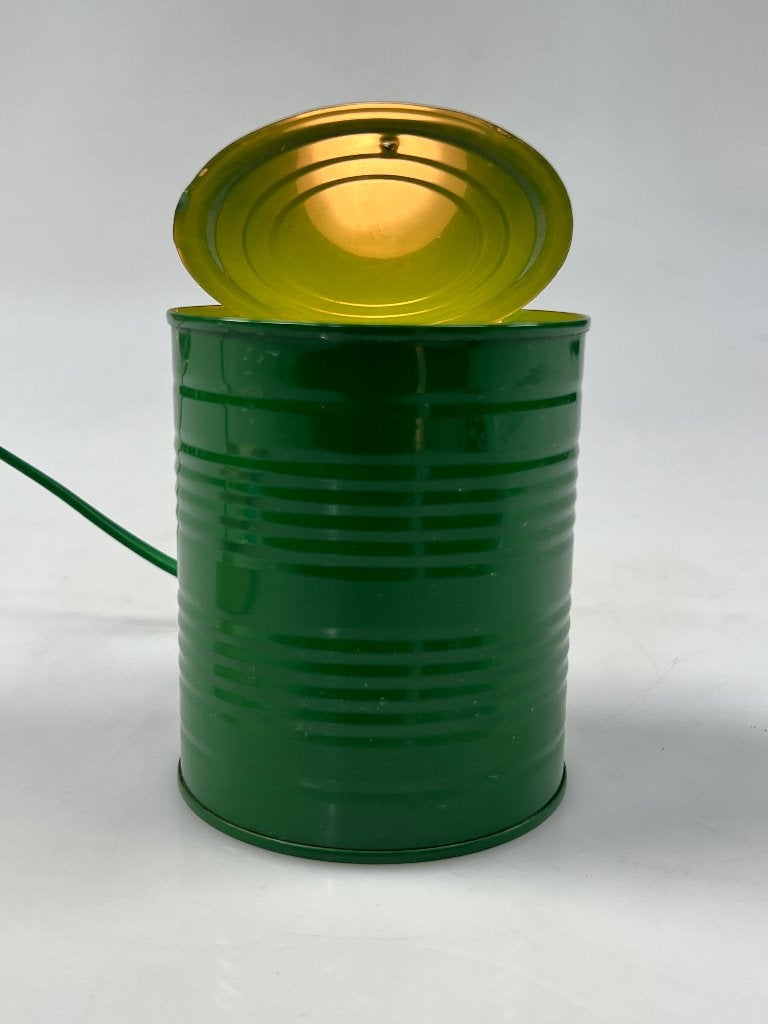 Vintage Groene Tin Can Lamp, Vrieland Design, 1980's, Vrieland Design, Overige merken, Groen, Onbekend