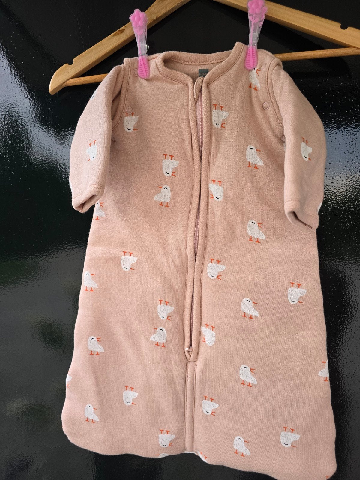 Babyslaapzak maat 50-62, Kinderen en Baby's, Dekens, Slaapzakjes en Inbakerproducten, Ophalen of Verzenden, Roze, Slaapzak, Hema