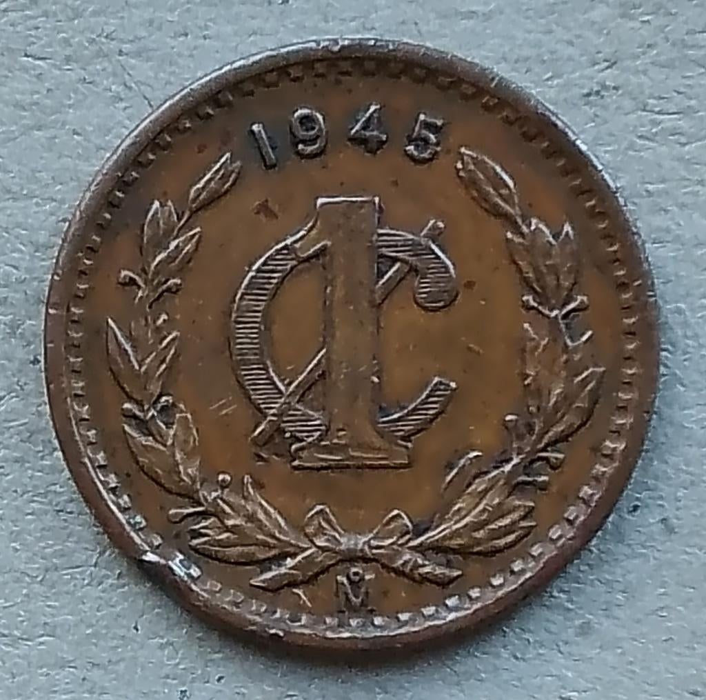 Mexico, 1 centavo 1945, Ophalen of Verzenden, Midden-Amerika, Losse munt