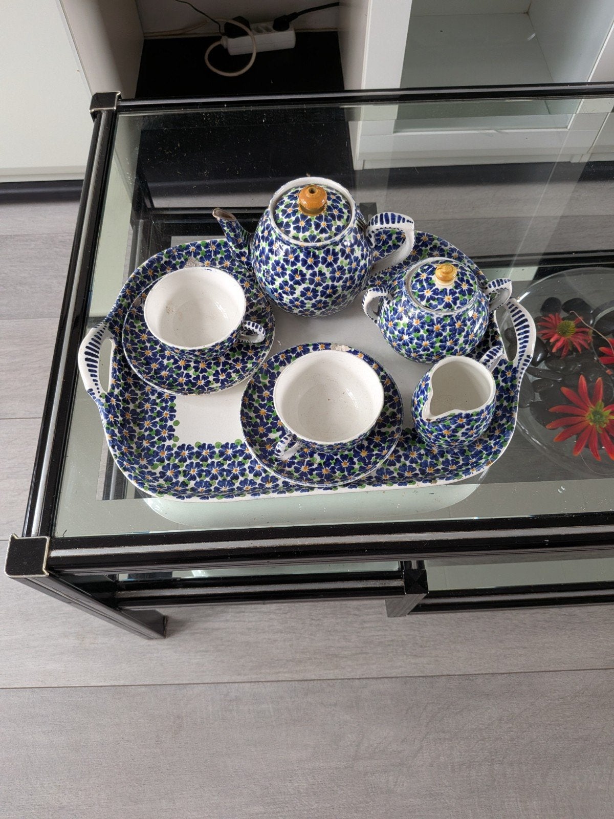 Prachtig Servies - Theeservies met Bloemenpatroon, Ophalen of Verzenden