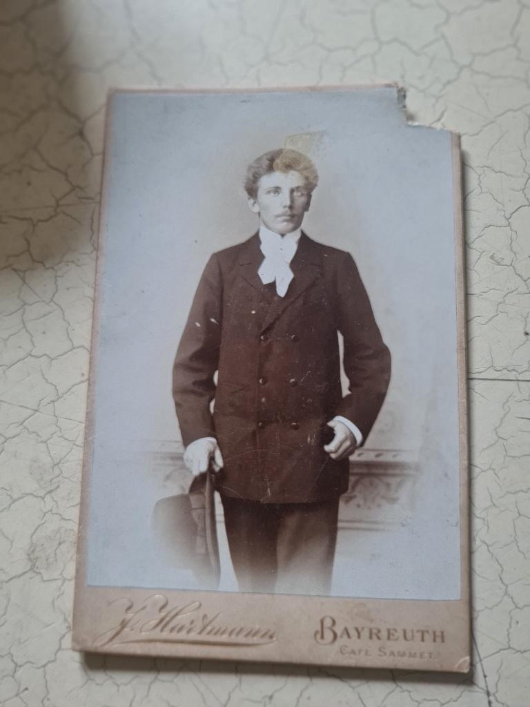 Antieke CDV jonge man, Gebruikt, Foto, Ophalen of Verzenden, Voor 1940