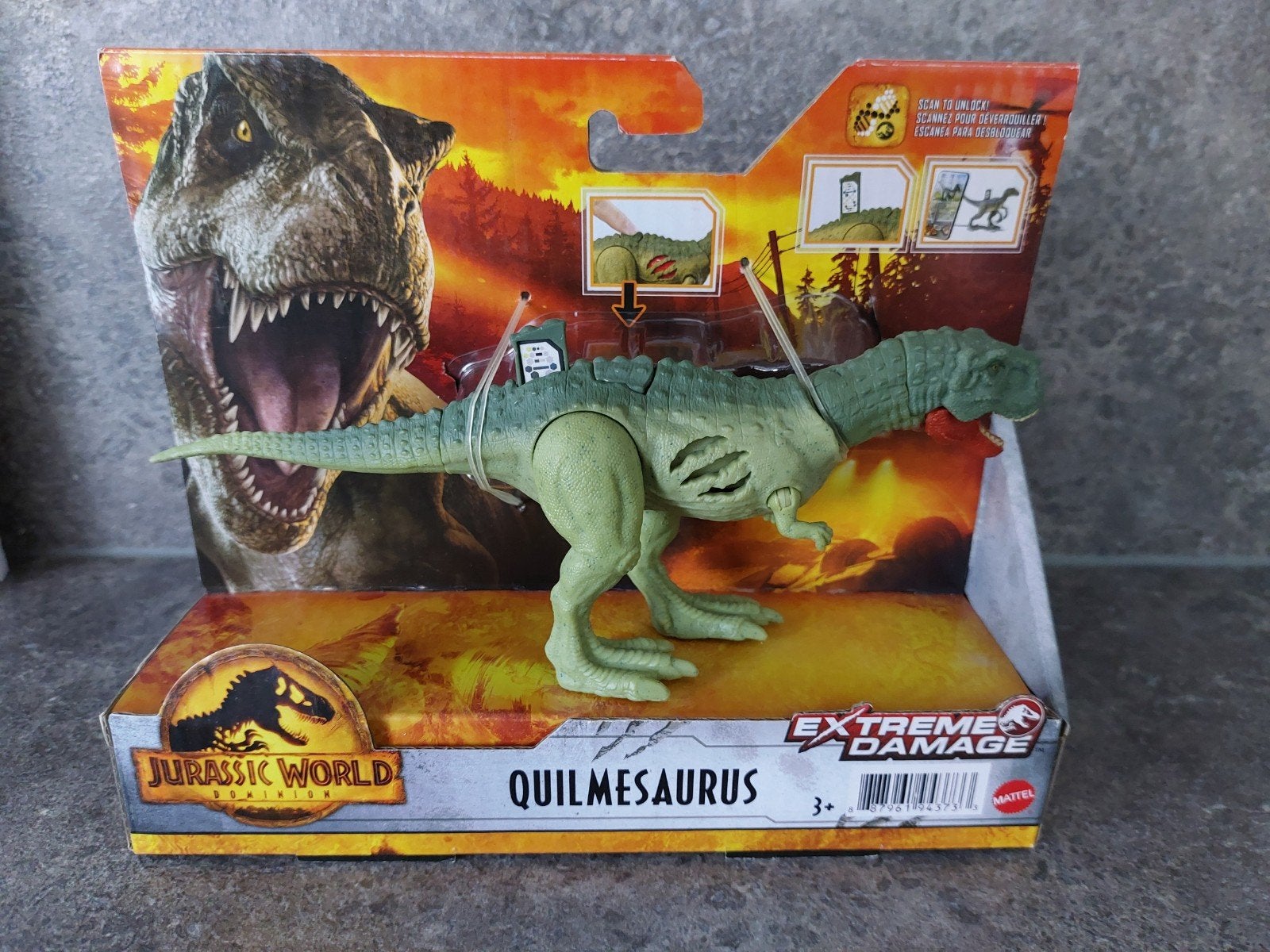 Jurassic World Quilmesaurus GWN17 Extreme Damage figuur, Ophalen of Verzenden, Nieuw, Jongen of Meisje