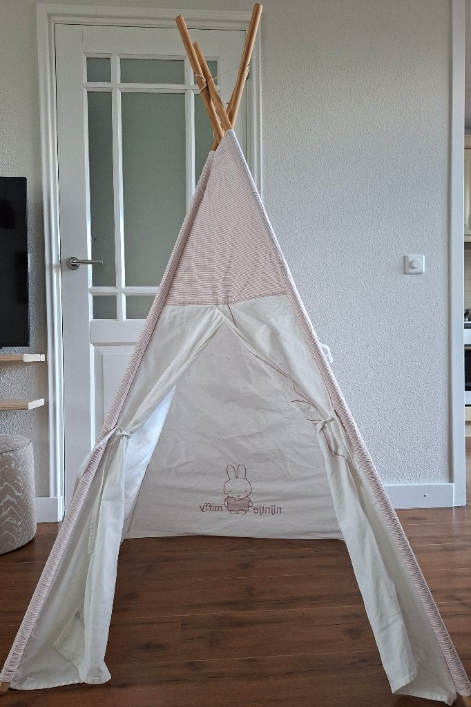 Speeltent nijntje, Ophalen, Gebruikt
