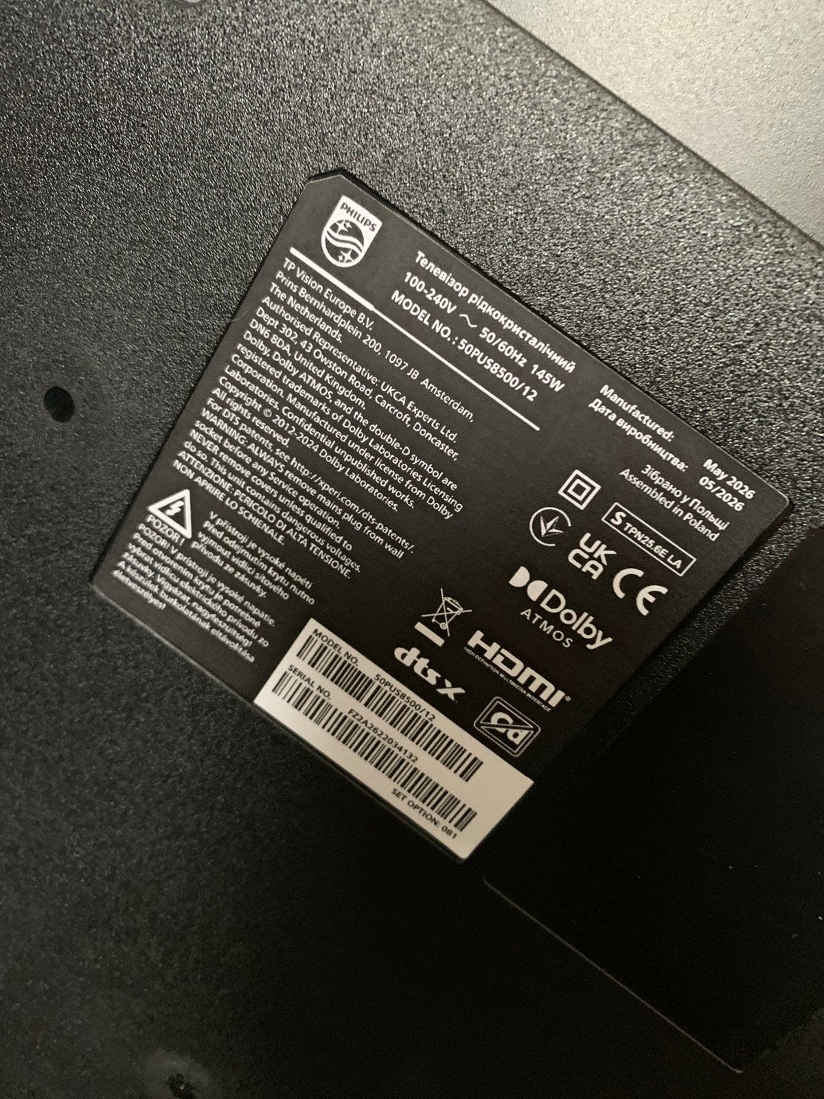 Foto 4 van Philips QLED 50PUS8500 Ambilight (2025)