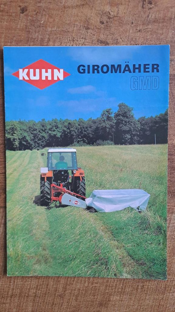 Folder KUHN schijvenmaaier GIROMAAIER GMD, Ophalen of Verzenden, Zo goed als nieuw, Folder