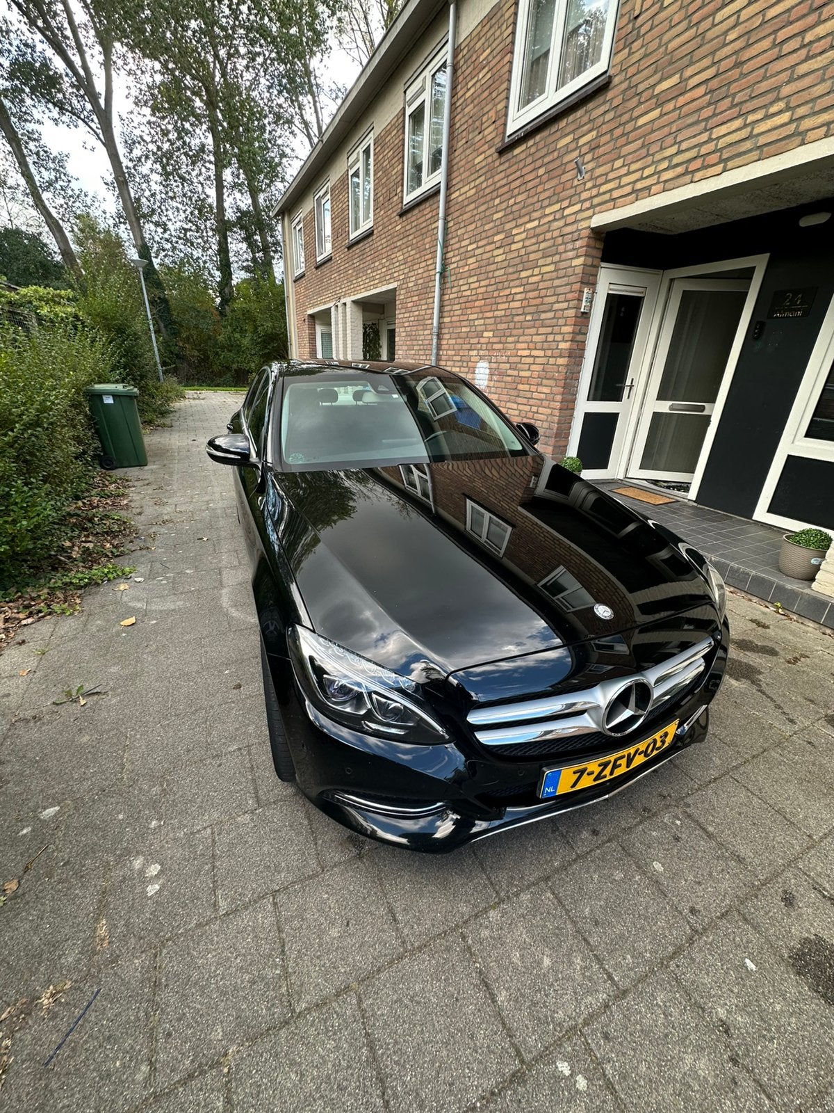 Mercedes-Benz C-Klasse C180 1.6 115KW 2015 Zwart, Auto's, Mercedes-Benz, Achterwielaandrijving, 1295 kg, Zwart, Handgeschakeld