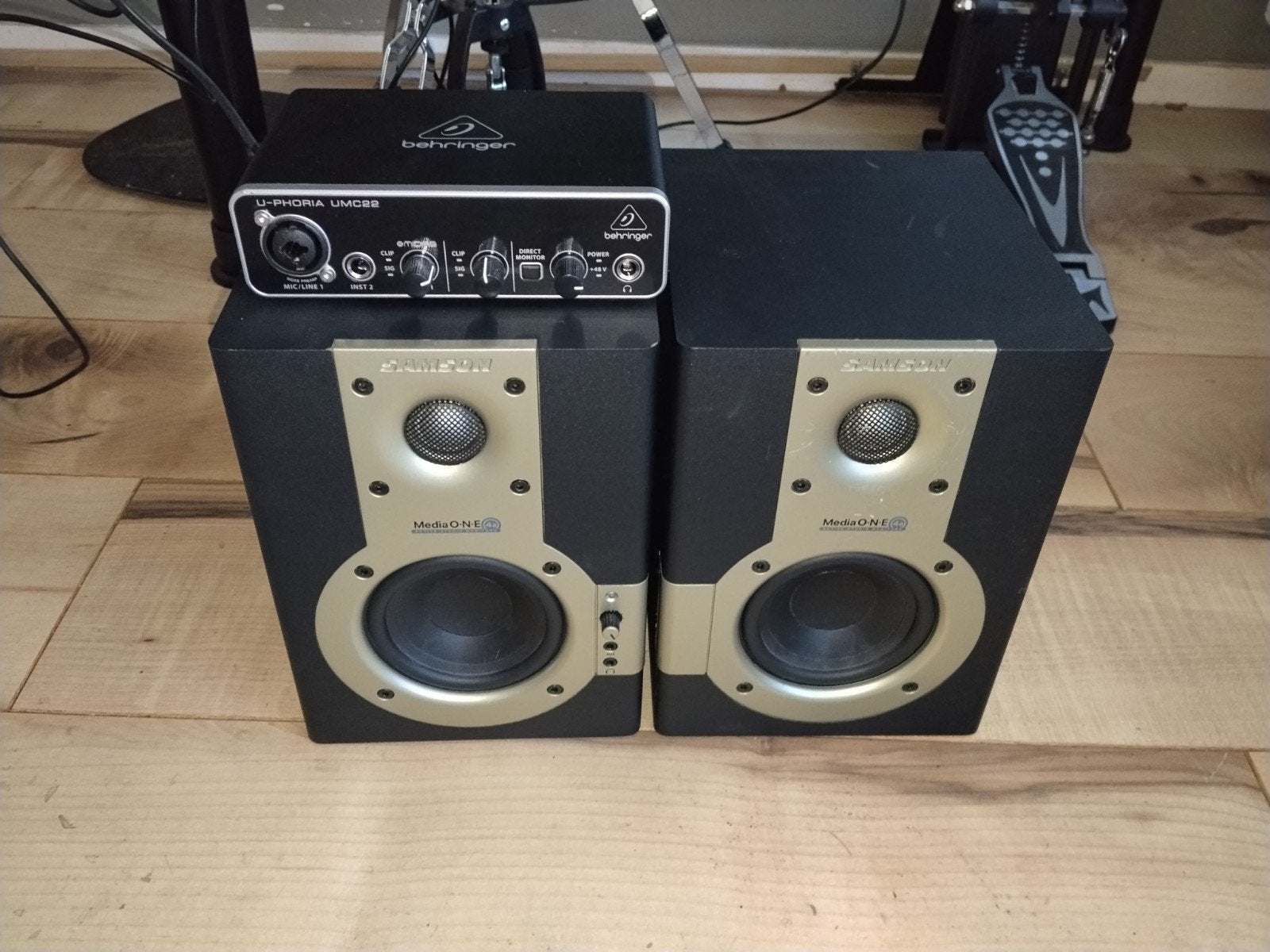 Samson  Studio Monitors + Behringer Audio Interface, Audio, Tv en Foto, Luidsprekers, Ophalen of Verzenden, Gebruikt, Studiomonitor