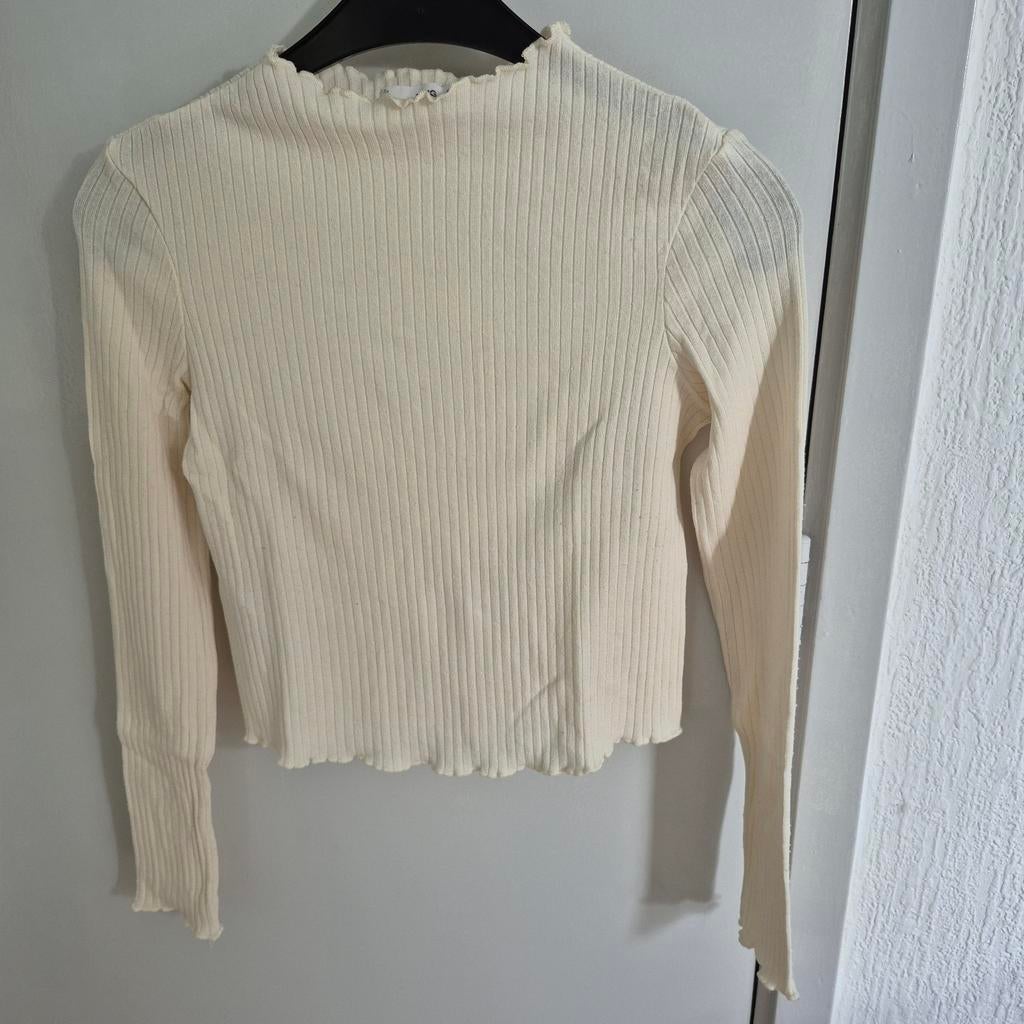 Monki Creme Trui XS - Zeer Goed!, Beige, Ophalen of Verzenden, Zo goed als nieuw, Maat 34 (XS) of kleiner