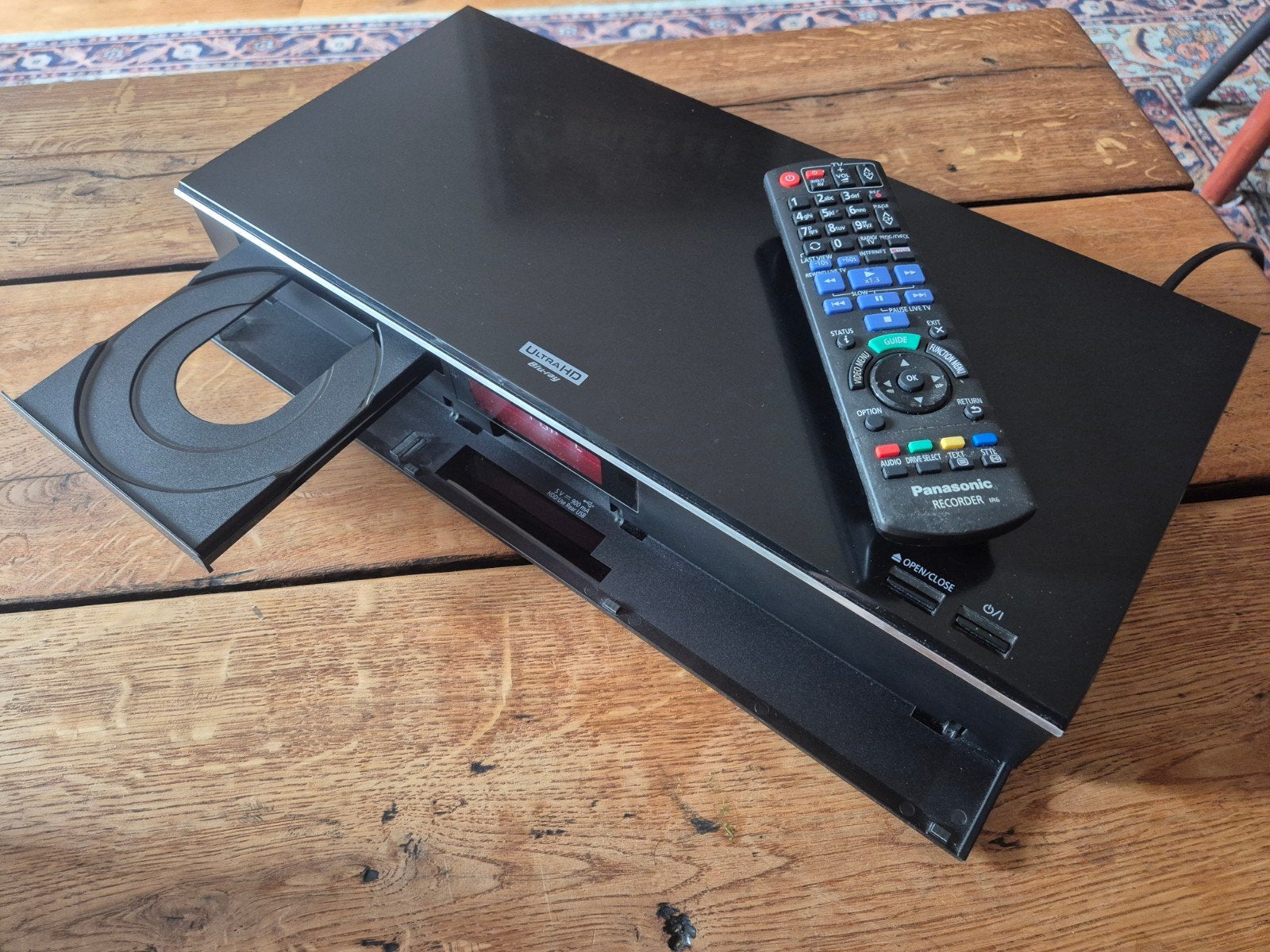 Panasonic DMR-UBT1 – 4K Ultra HD Blu-ray recorder, getest, Audio, Tv en Foto, Blu-ray-spelers, Ophalen of Verzenden, Zo goed als nieuw