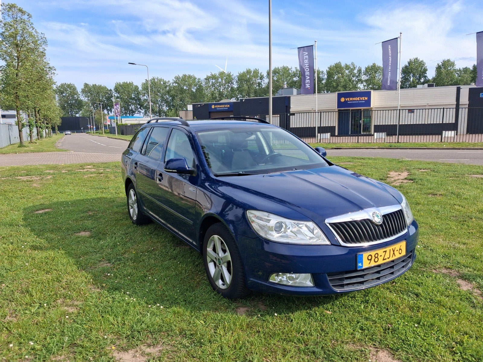 Skoda Octavia 1.2 TSI Combi 2012 Blauw, Auto's, Skoda, Voorwielaandrijving, Stof, Zwart, 4 cilinders