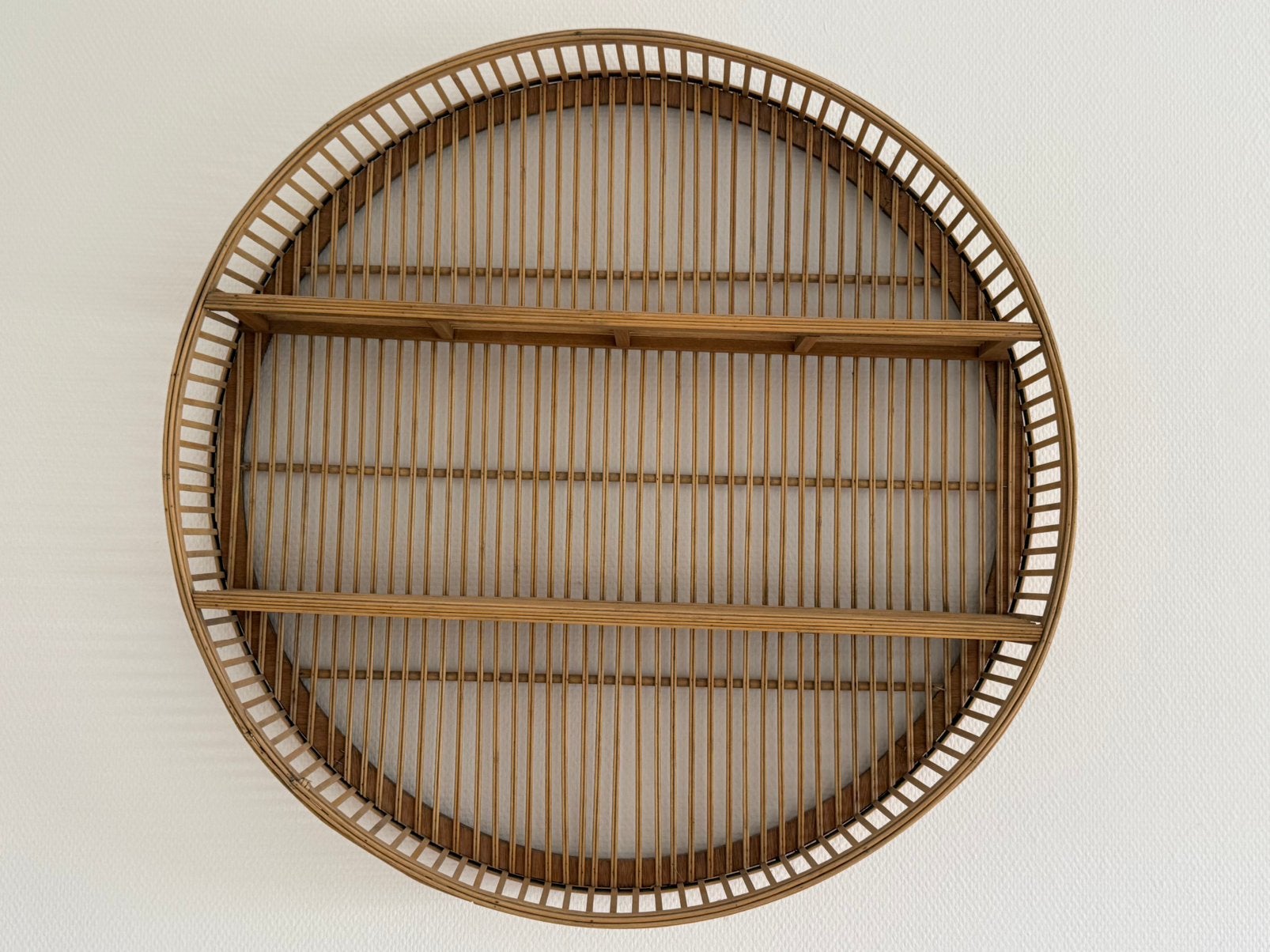 Xenos bamboe rond wandrek 75x12,5cm, Ophalen, Zo goed als nieuw, Wandbord of Wandpaneel
