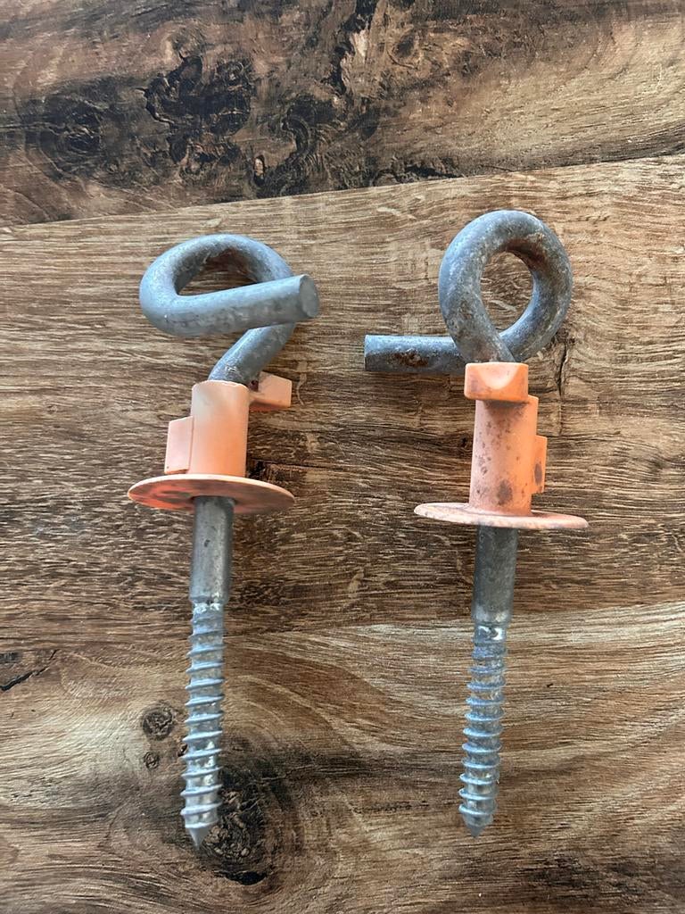 Schommelhaken (2 stuks), Ophalen, Gebruikt, 100 tot 250 mm, Overige typen