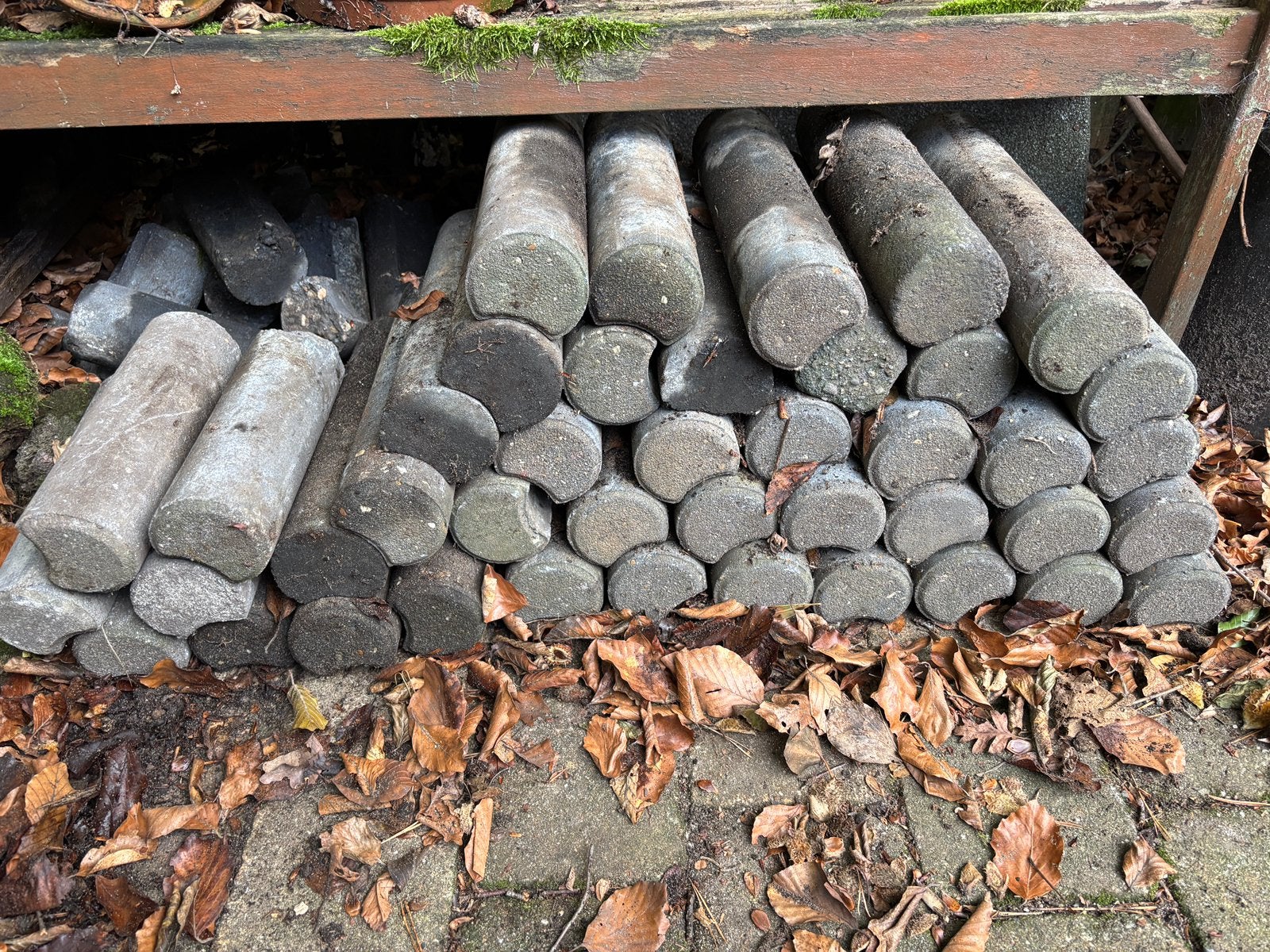 Pallisade paaltjes borderrand gratis, Tuin en Terras, Ophalen, Gebruikt, Minder dan 25 cm, Border
