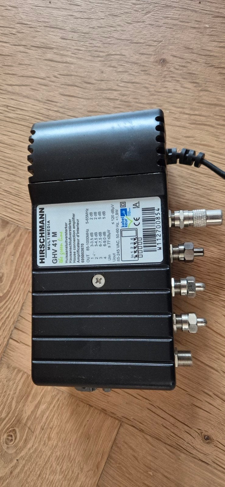 Hirschmann GHV 41 M Multimedia Antenne Versterker, Ophalen of Verzenden, Gebruikt, Toebehoren