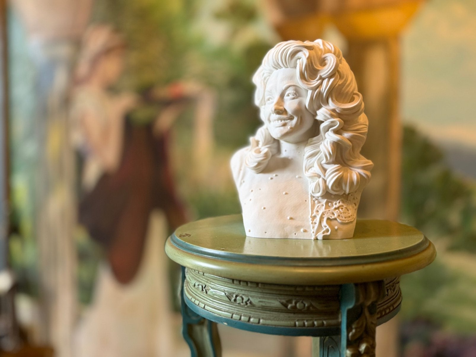Dolly Parton Buste - 25cm, Buste, Kunststof, Ophalen of Verzenden, 20 - 50 cm