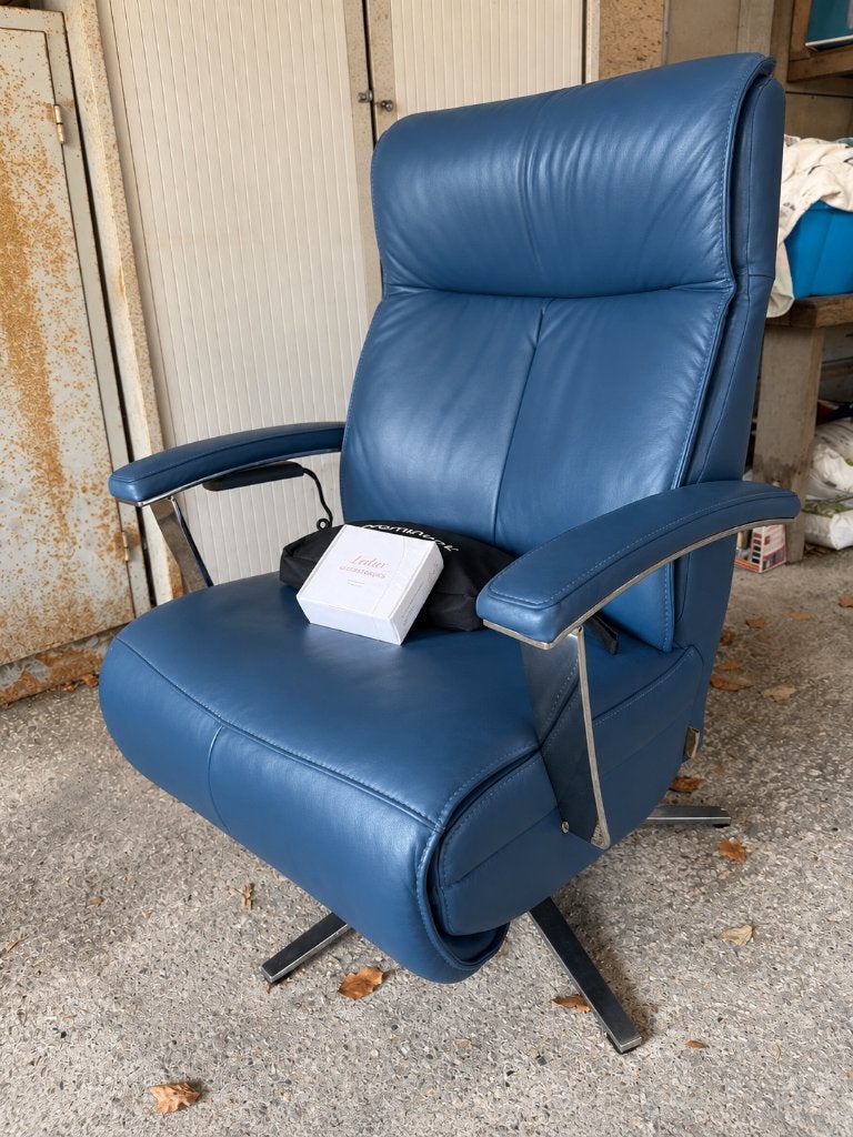 Luxe vrijwel nieuwe sta-op draaifauteuil Prominent +ACCU, Ophalen, Zo goed als nieuw, Sta op stoel, 50 tot 75 cm