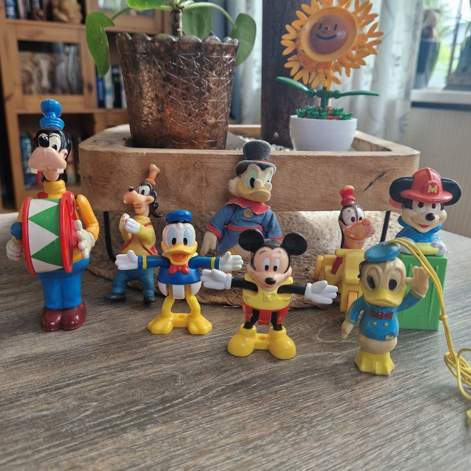 Vintage Disney Figuren - Mickey, Donald, Goofy & meer, Verzamelen, Ophalen of Verzenden, Donald Duck, Gebruikt, Beeldje of Figuurtje