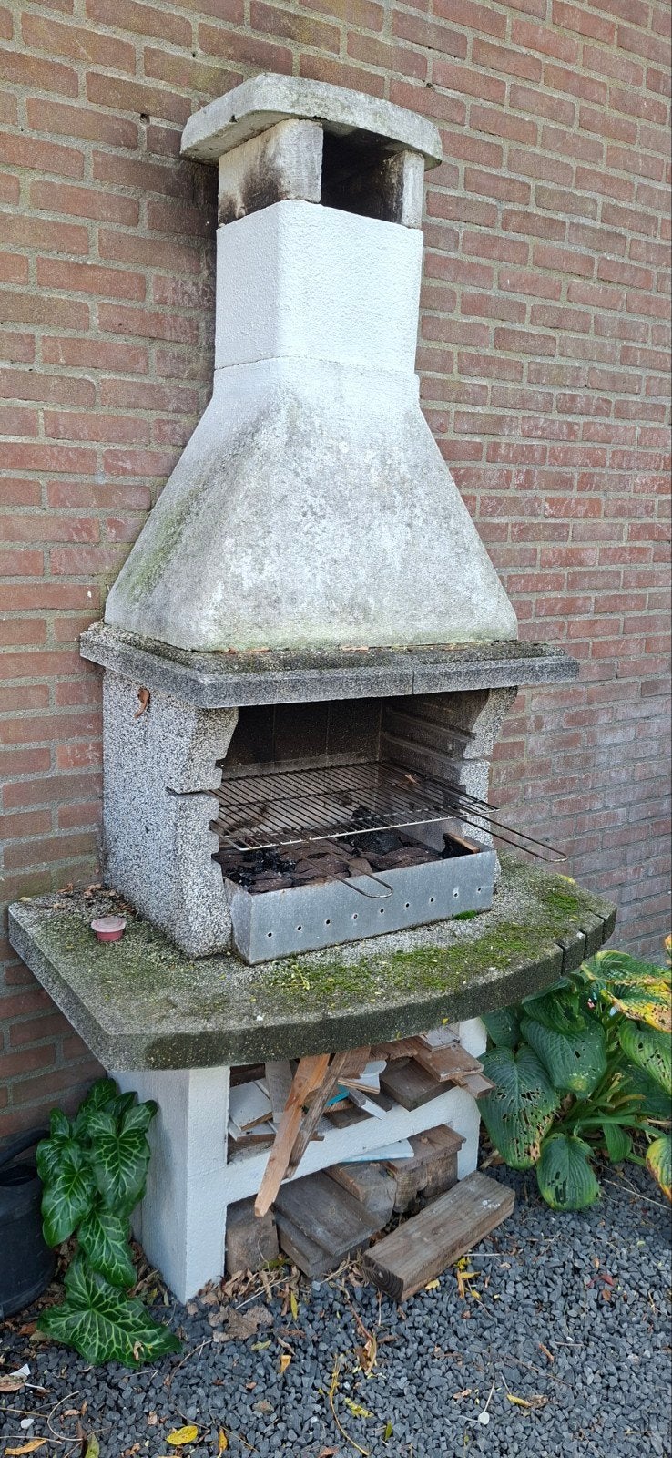 Stenen BBQ / buitenhaard, Ophalen, Gebruikt, Onbekend