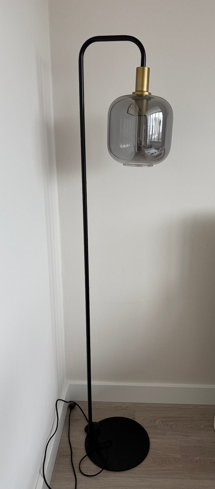 Light & Living vloerlamp Lekar twv € 154,95!, Huis en Inrichting, Lampen | Vloerlampen, Ophalen, Zo goed als nieuw, 150 tot 200 cm