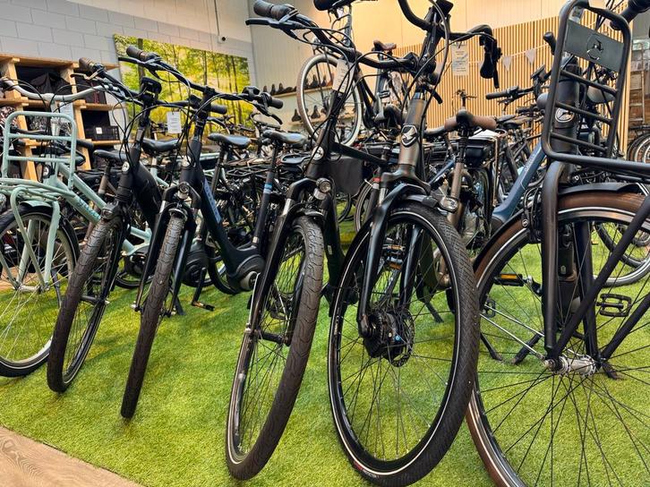 Jong gebruikte Ebikes vanaf €699! (Fiets&Co Joure), Gebruikt, 47 tot 51 cm, 30 tot 50 km per accu, Ophalen