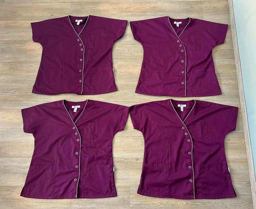 4x Clinic Dress jasjes maat 50, Kleding | Dames, Blouses en Tunieken, Zo goed als nieuw, Maat 46/48 (XL) of groter, Paars, Ophalen of Verzenden