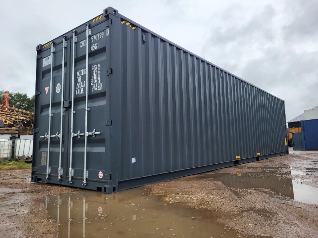 40FT HighCube zeecontainer antraciet, 12 meter, Ophalen of Verzenden