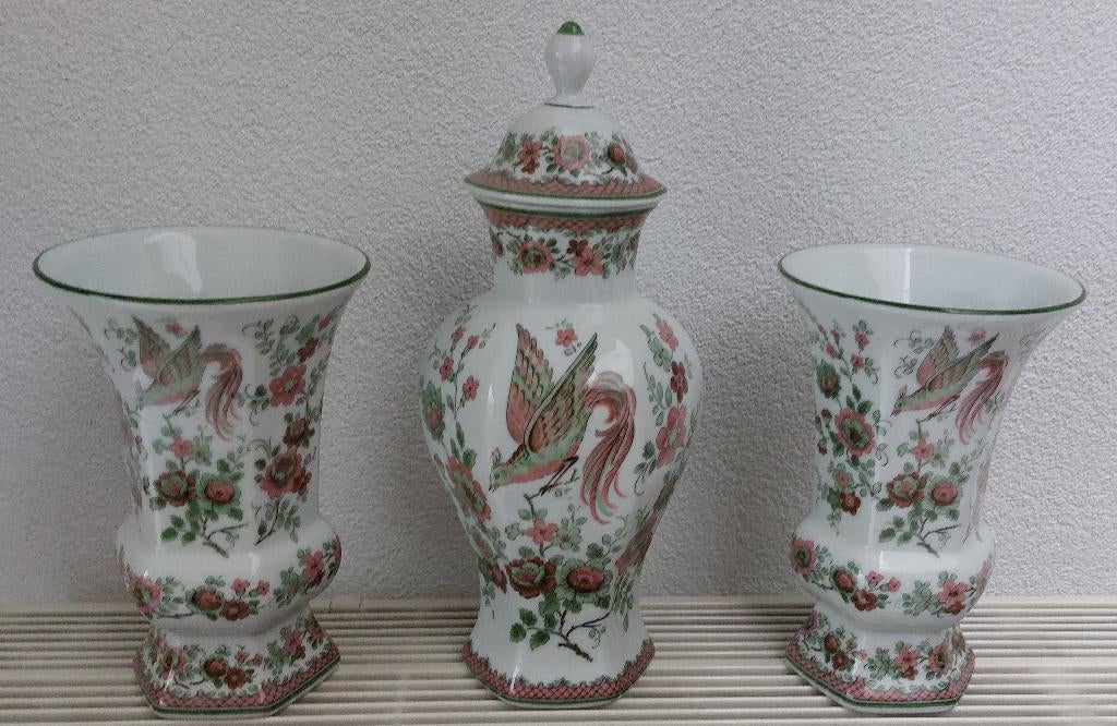 3 delig Bareuther Waldsassen Kaststel vazen, Huis en Inrichting, Woonaccessoires | Vazen, Ophalen, Overige kleuren, Aardewerk of Porselein