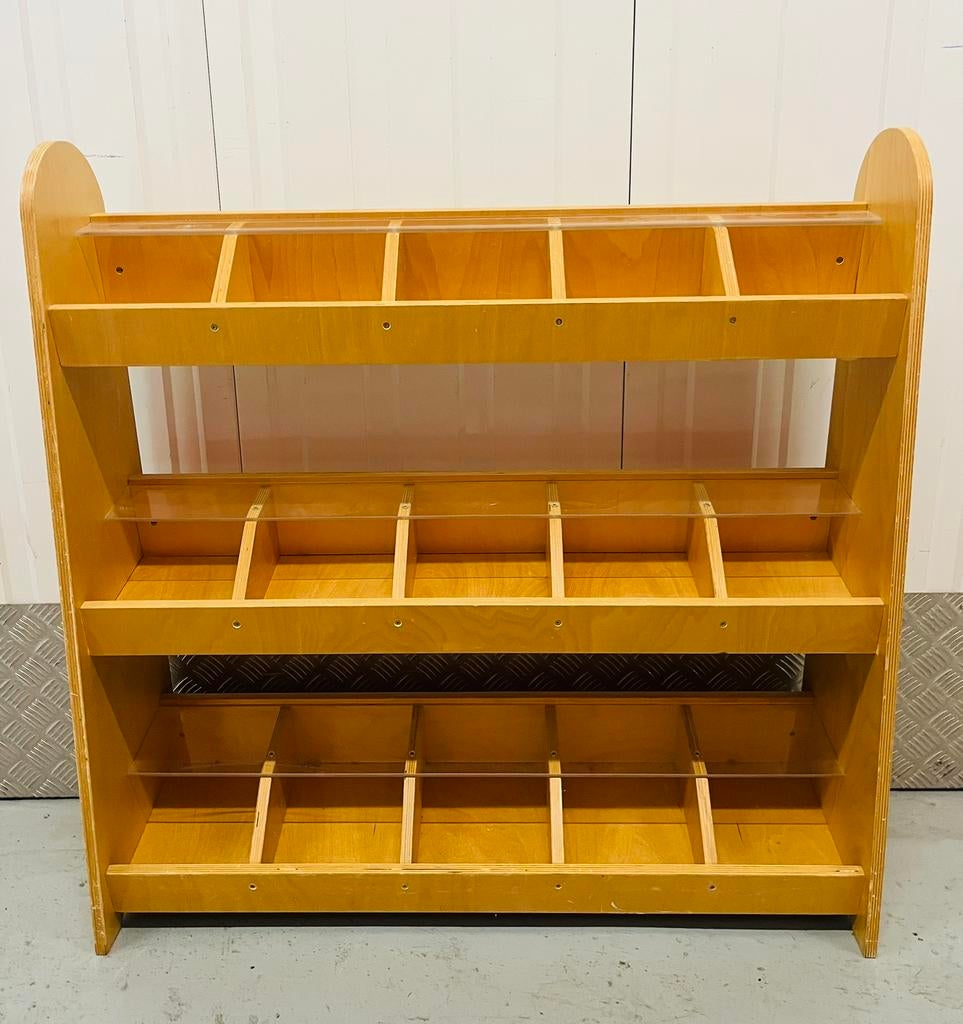 Vintage winkeltje vakkenkast Rolf schoolkast marktkraam, Ophalen, Gebruikt, Kast, 75 tot 100 cm