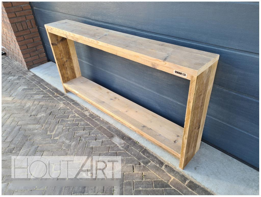 Strakke sidetable van steigerhout, Jeroen.leenders@gmail.com, Nieuw, Ophalen of Verzenden, Minder dan 25 cm