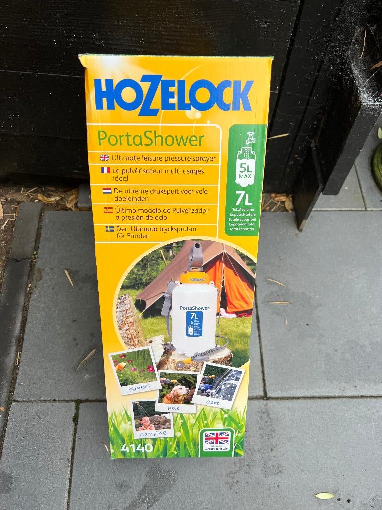 Hozelock Portashower buitendouche, Tuin en Terras, Buitenkranen, Ophalen of Verzenden, Nieuw