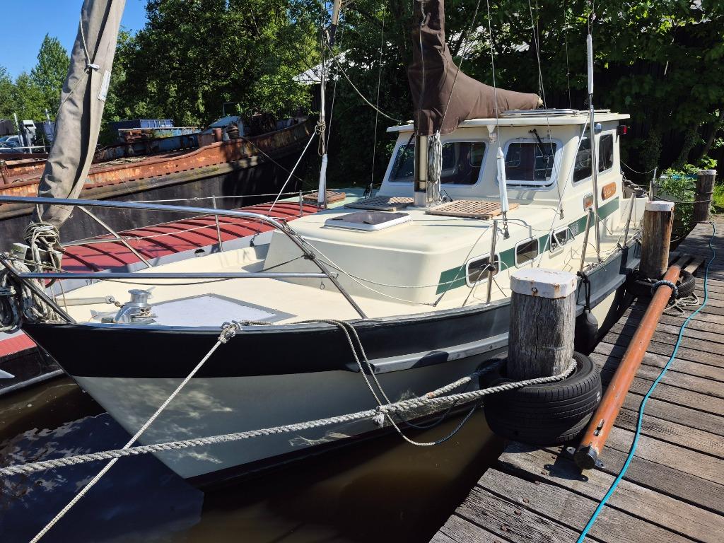 Dartsailer 27 motorsailer De Vries Lentsch zeilsloep, Watersport en Boten, Ophalen, Gebruikt