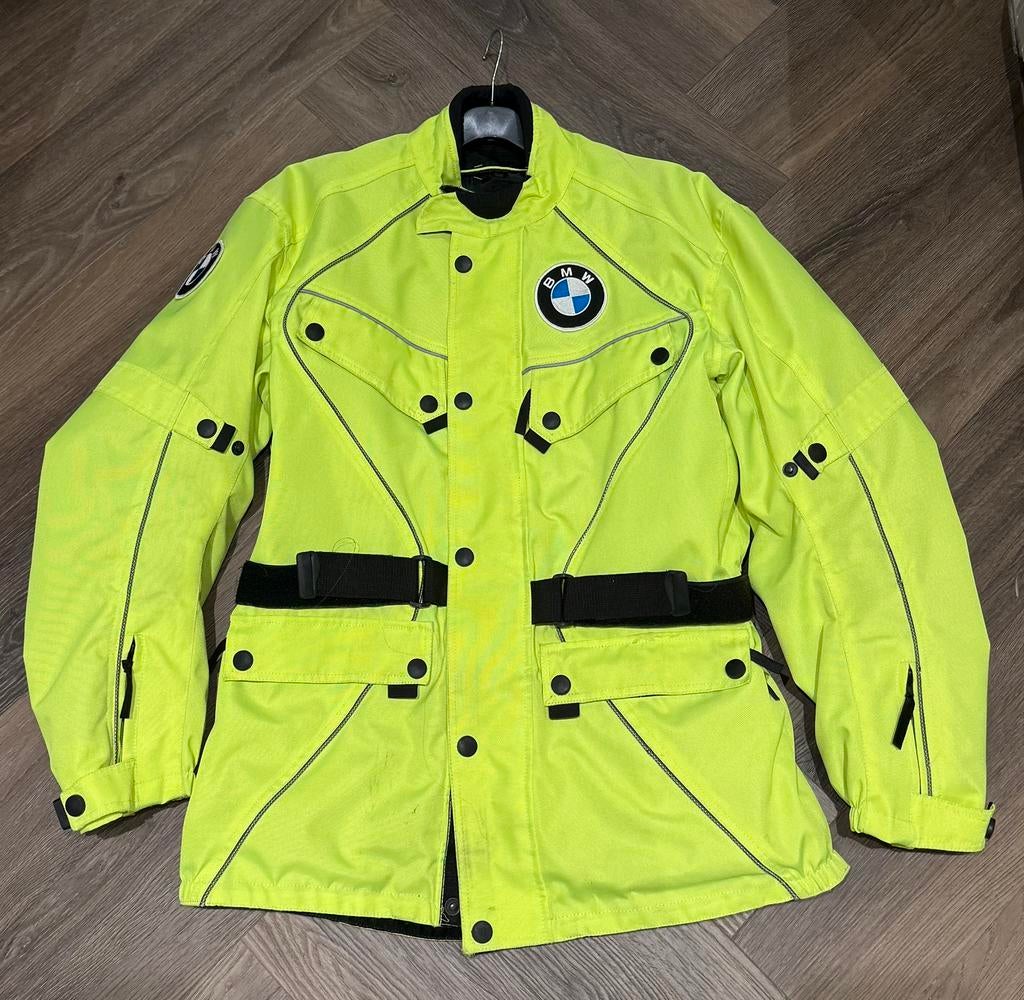 Motorjas BMW Scotchlite 3M Cordura, Kleding | Heren, Ophalen of Verzenden, Zo goed als nieuw, Maat 52/54 (L), Geel